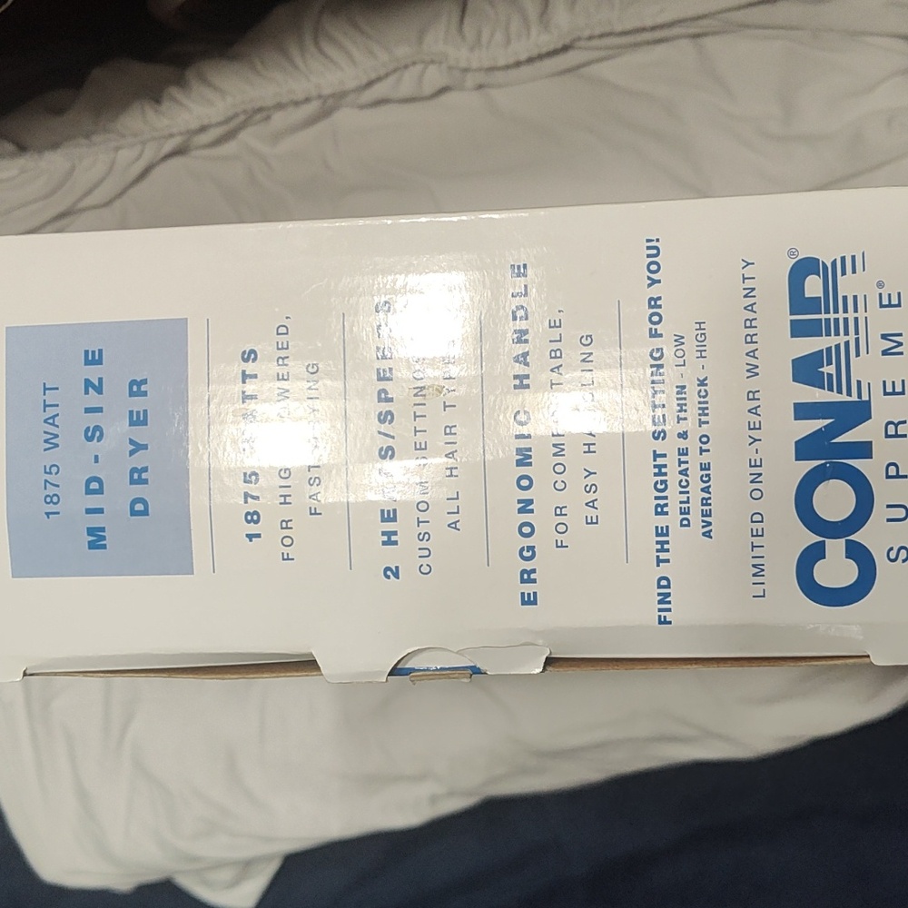 NWT Conair Supreme 1875 Watt Hair Dryer - Picture 5 of 5